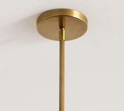 Evangeline Glass Leaf Round Pendant (10")