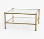 Everson Square Glass Coffee Table (34")