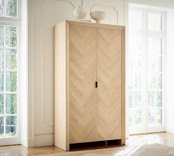 Blair Herringbone Tall Storage Cabinet (42")