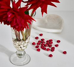 Glass Heart Vase Filler