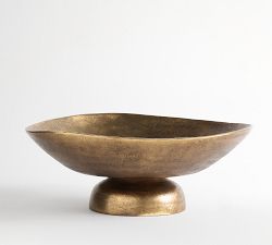 Antique Brass Footed Bowl