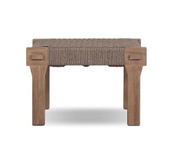 Jalen Teak Outdoor Accent Stool (27")