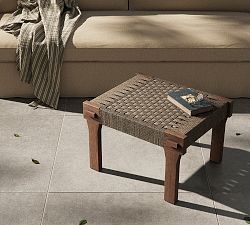 Jalen Teak Outdoor Accent Stool (27")