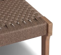 Jalen Teak Outdoor Accent Stool (27")