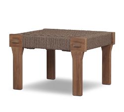 Jalen Teak Outdoor Accent Stool (27")