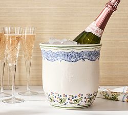 Botanical Bunny Stoneware Champagne Bucket