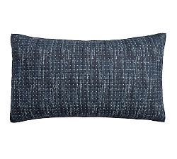 Open Box: Arlo Cross Stitch Quilted Sham, King - Indigo