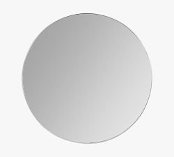 Slim Profile Round Wall Mirror