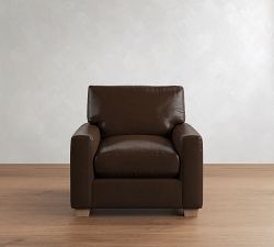 PB Comfort Modern Square Arm Leather Chair