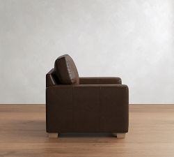 PB Comfort Modern Square Arm Leather Chair