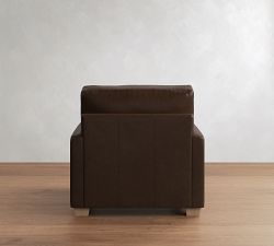PB Comfort Modern Square Arm Leather Chair