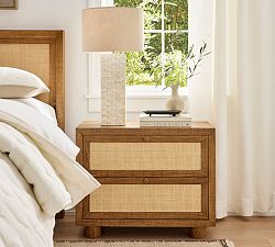 Catalina Cane Nightstand (30")