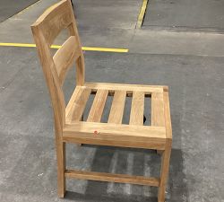 Open Box: Malibu FSC® Teak Outdoor Dining Side Chair Frame - Natural