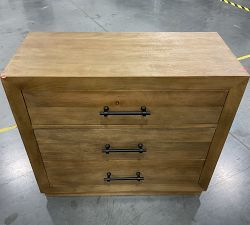 Open Box: Oakleigh 3-Drawer Dresser - Heirloom Wheat, Traditional Hardware