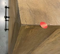 Open Box: Oakleigh 3-Drawer Dresser - Heirloom Wheat, Traditional Hardware