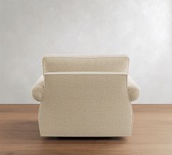 Pearce Roll Arm Deep Seat Swivel Chair