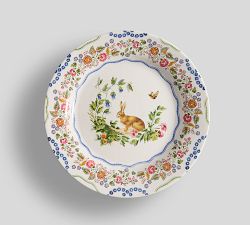 Botanical Bunny Stoneware Appetizer Plates - Thumbnail 2
