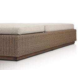 Lorina Wicker Outdoor Single Chaise Lounge