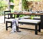 Malibu Metal Large Outdoor Dining Bench (76")