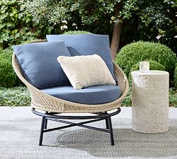 Tulum Wicker Swivel Outdoor Papasan