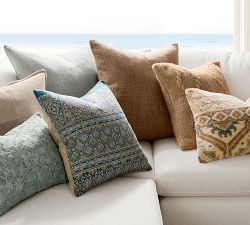 Quilted Box Velvet Pillow