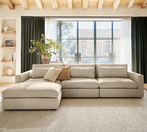 Westwood Square Arm Deep Seat Modular Chaise Sectional - Thumbnail 2