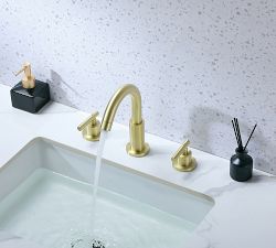 Bryden Lever Handle Widespread Bathroom Sink Faucet