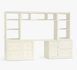 Logan Executive Desk with Drawers Office Suite (110")