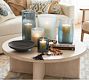 Montauk Frosted Handcrafted Glass Hurricane Candle Holder
