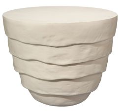 Osprey Cement Round Outdoor Side Table (24")