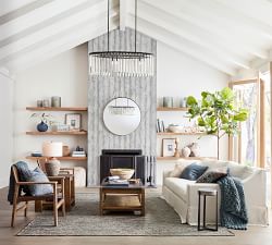 Montauk Frosted Handcrafted Glass Hurricane Candle Holder