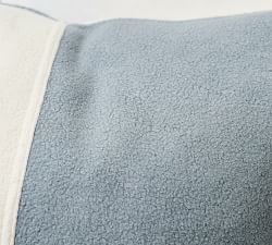 Cozy Fleece Colorblock Pillow Cover