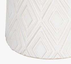 Josiah Ceramic Round Outdoor Accent Table (14")
