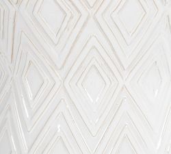 Josiah Ceramic Round Outdoor Accent Table (14")