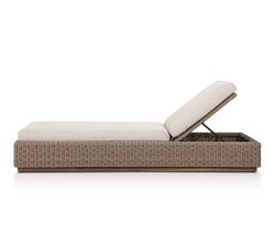 Lorina Wicker Outdoor Single Chaise Lounge