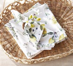 Monique Lhuillier Lemon Blossom Napkin Rings - Set of 4