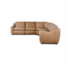 Cindy Leather Power Reclining Sectional (215.5")