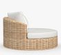 Huntington Wicker Round Swivel Outdoor Daybed