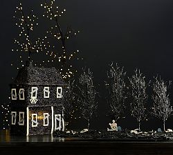 Lit Skeleton Forest Centerpiece