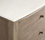 Alexandra Marble 5-Drawer Tall Dresser (30&quot;)