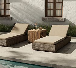 Lorina Wicker Outdoor Single Chaise Lounge