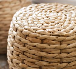 Mallorca 20" Seagrass Drum Accent Stool
