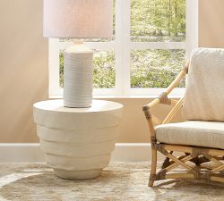 Osprey Cement Round Outdoor Side Table (24")