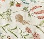 Spring Garden Embroidered Cotton Table Runner