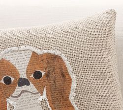 Aurthur Applique Dog Pillow Cover