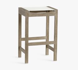 Indio Eucalyptus &amp; Mesh Outdoor Stools, Set of 2