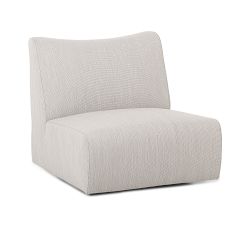 Lev Upholstered Swivel Outdoor Lounge Chair