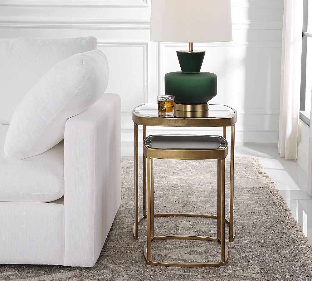 Clara Square Glass Nesting Tables