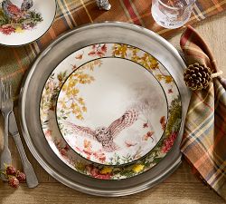 Fantastical Forest Stoneware Salad Plates - Mixed Set of 4