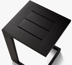 Malibu Metal Rectangular Outdoor C-Table (17")